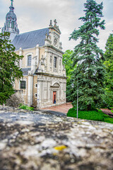 Old historical buildings in the narrow street at ancient city Blois  France