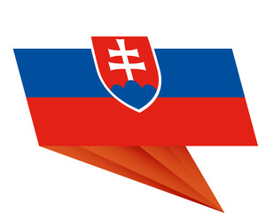 Slovakia pin flag