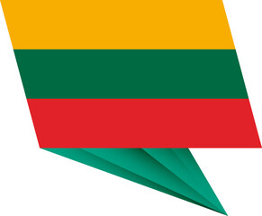 Lithuania pin flag