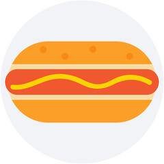 Hot Dog Vector Icon