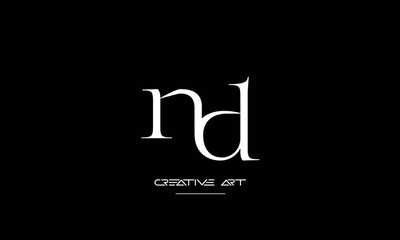 DN, ND, D, N abstract letters logo monogram