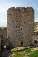Fototapeta na wymiar Located in Canakkale, Turkey, Kilitbahir Castle was built in the 15th century.