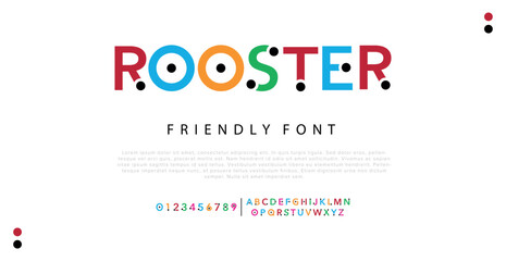 Modern abstract digital alphabet font. Minimal technology typography, Creative urban sport fashion futuristic font and with numbers. vector illustration