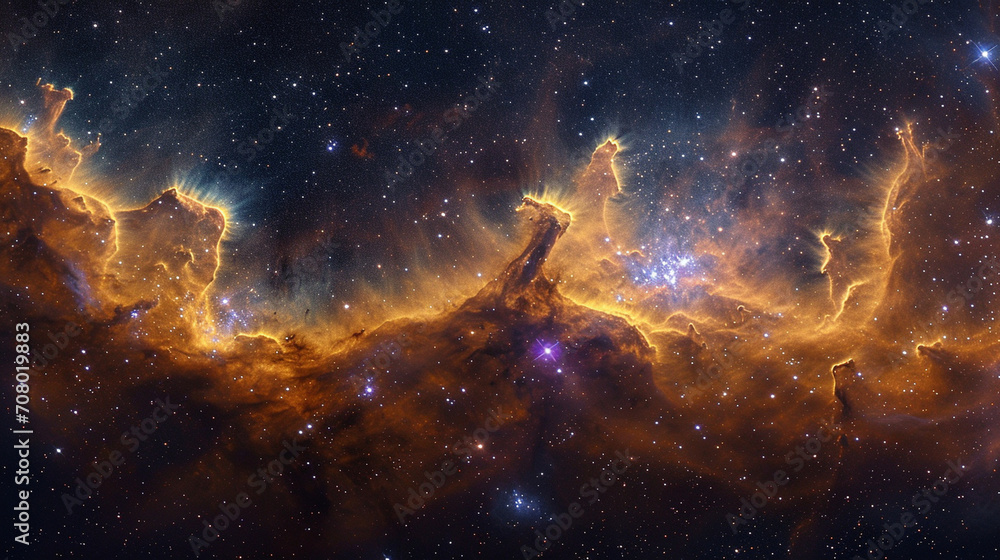 Wall mural a celestial masterpiece capturing the mythical charm of the cassiopeia constellation, its distinctiv