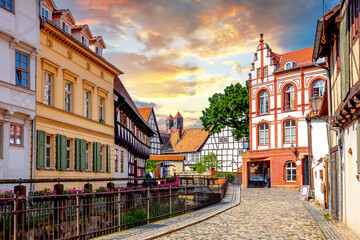 Altstadt, Quedlinburg, Sachsen Anhalt, Deutschland 