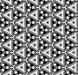 Black seamless abstract pattern. Overlay for background and backdrop. Ornamental design. PNG graphic illustration with transparent background.