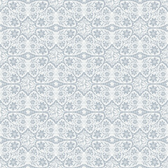 Hand drawn butterflies flowers seamless pattern. Scandinavian folk seamless butterfly floral texture