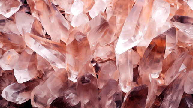 macro fotograf&iacute;a  de mineral de cuarzo