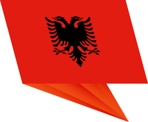 Albania pin flag