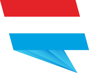 Luxembourg pin flag