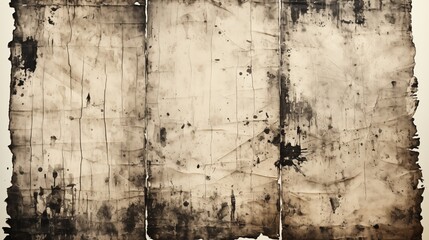 Paper note frame with copy space for text, Realistic texture overlay, torn, worn paper effect. Vintage old, grunge, torn, dust, grainy, worn, effect. Retro old paper background. 