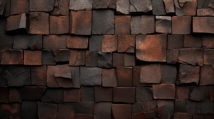 fondo con textura de piedra ferrosa de color marron oxido y negro