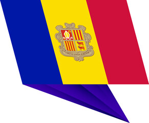 Andorra pin flag