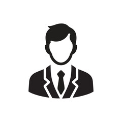 Vector illustration of a man in business