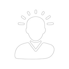 Vector illustration of a man in business