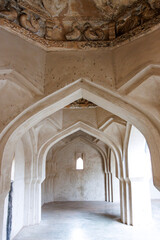 Interior of Queen's Bath in Hampi, Karnataka, India, Asia