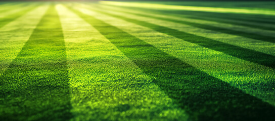 Fresh green grass for football sport, football field, soccer field, team sport texture