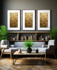 Golden vertical 2: 3 frame, proffesional photograhy, mockup