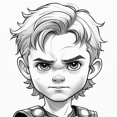 Sketch of a young boy