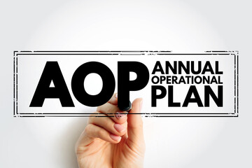 AOP Annual Operational Plan - practical document that defines the financial and human resources...