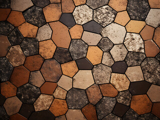 Brown Terrazzo tiles background