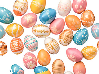  a group of colorful eggs, likely taken during the Easter holiday.