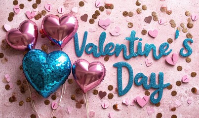 Fototapeta premium Romantic holiday background for Valentine's Day