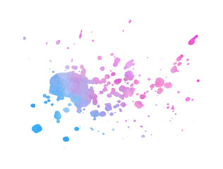 Colorful watercolor splashes 