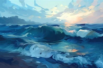 Fotobehang wave and waves © create interior