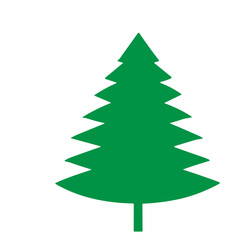 tree and bushes vector