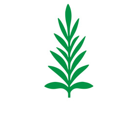 tree and bushes vector