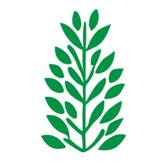 tree and bushes vector