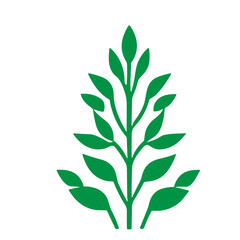 tree and bushes vector