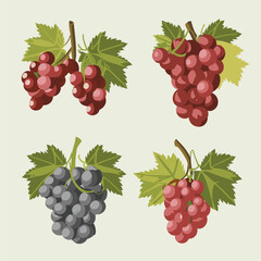 set of grapes