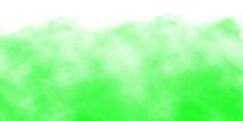 Green smoke mist fog on a Tranceperent background. Texture background for graphic and web.
