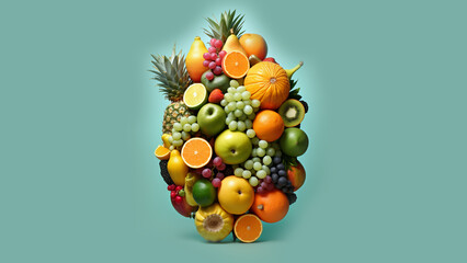 creative and original image of fruit seeming something else 
