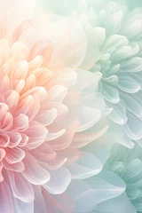 Tuinposter abstract floral blush pink and sage green gradient, spring holiday card © nnattalli
