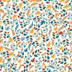 autumn fall Seamless vector pattern design. For colorful digital printing pattern art. Flower fabric minimalist pattern design. Pattern for that Vector illustration in modern design