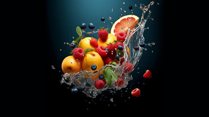 Obraz na płótnie Canvas creative and original image of fruit seeming something else