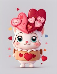 Cute Valentine Sticker
