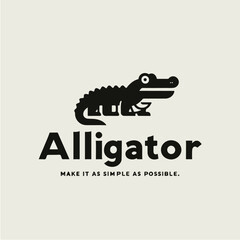 crocodile logo design