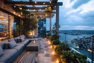 Fotobehang Krakau Sydney Luxury Penthouse balcony