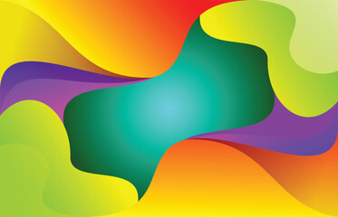 vector wave background colorful gradient vector
