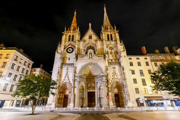Fototapeta na wymiar Saint-Nizier Church in Lyon, France