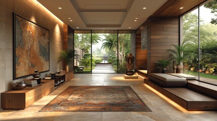 Fototapeta premium Rustic Modernity Hallway Style