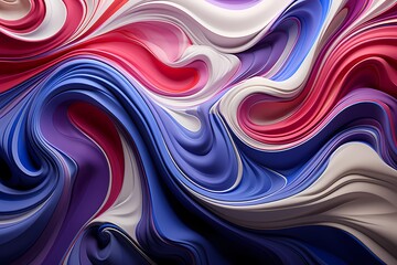 Abstract patterns of royal blue liquid creating an immersive visual experience