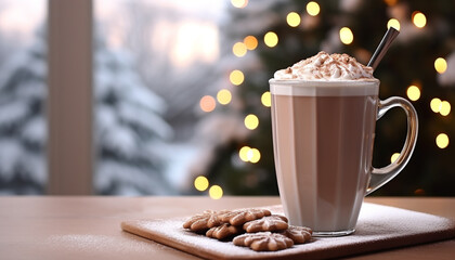 Hot chocolate warms the winter with sweetness generated by AI