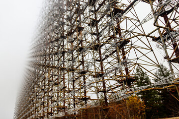Duga, a Soviet over-the-horizon (OTH) radar system as part of the Soviet anti-ballistic missile early-warning network, in Chernobyl Exclusion Zone in Ukraine