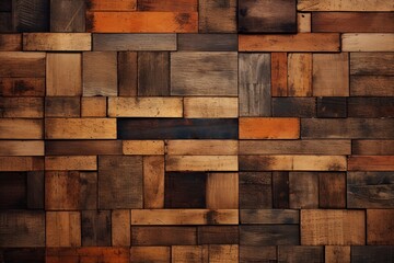 Obraz premium Brown wooden texture background