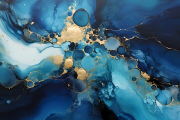 A dance of liquid silver and moonlit blues, captured in exquisite detail to create an enchanting abstract background texture with a touch of celestial allure.